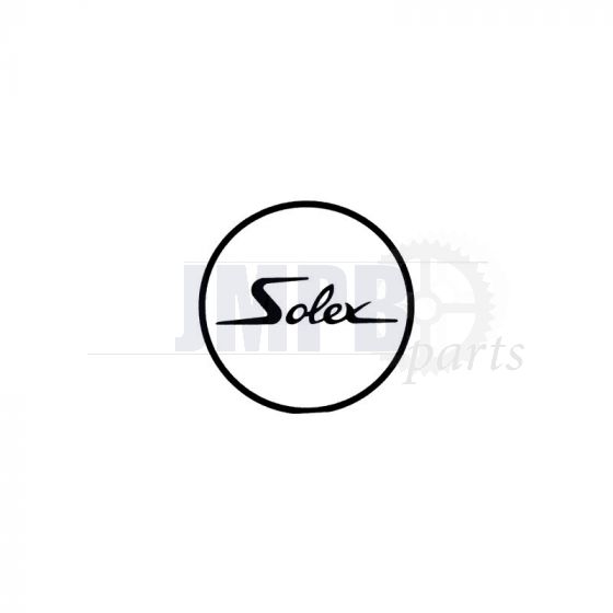 Sticker Solex Logo Round White/Black 41MM - JMPB Parts