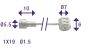 Cable Brake/Clutch Uni 225CM Nippel 5.5X10 & 7X6