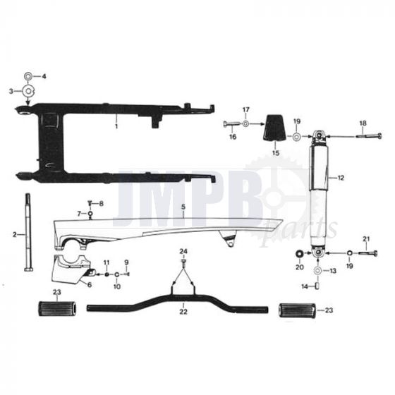 20. Zundapp 529 Swingarm / Closed Shock absorbers