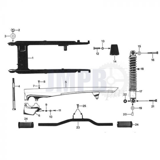 21. Zundapp 529 Swingarm / Open Shock absorbers