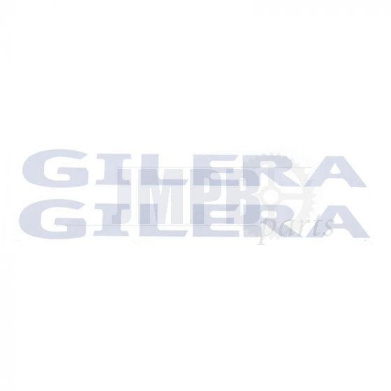 Gilera Word Stickerset White 315X30MM