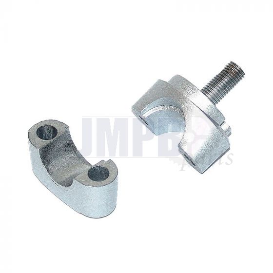 Handlebar holder complete Silver Yamaha FS1