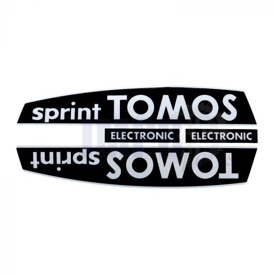 Stickerset Tomos Sprint Electronic Black/White