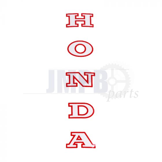 Sticker Front fork Honda Red/White