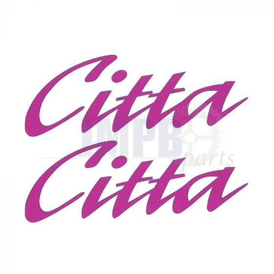 Stickerset Citta Word Cerise