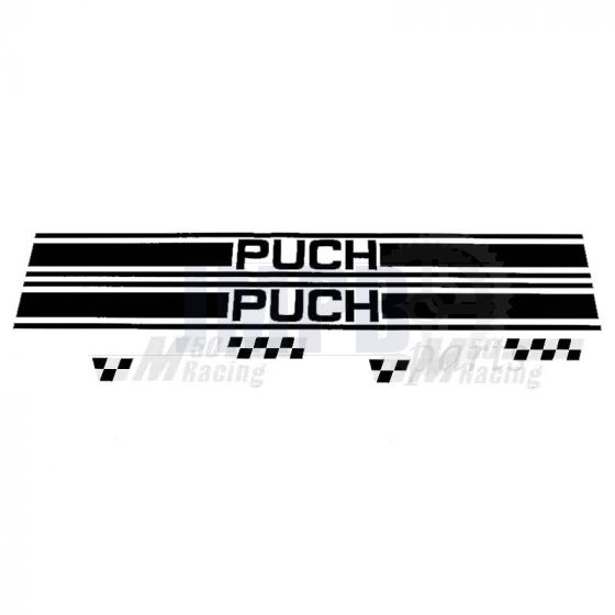 Stickerset Puch M50 Racing Black/White