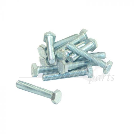 Hex bolt M6X40 Galvanized Din 933