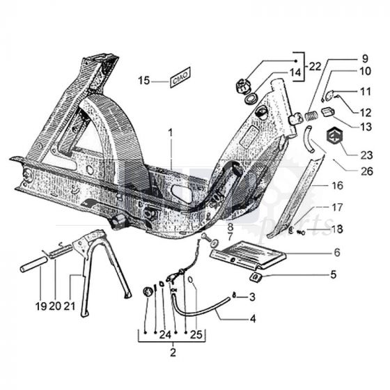 Frame Vespa Ciao