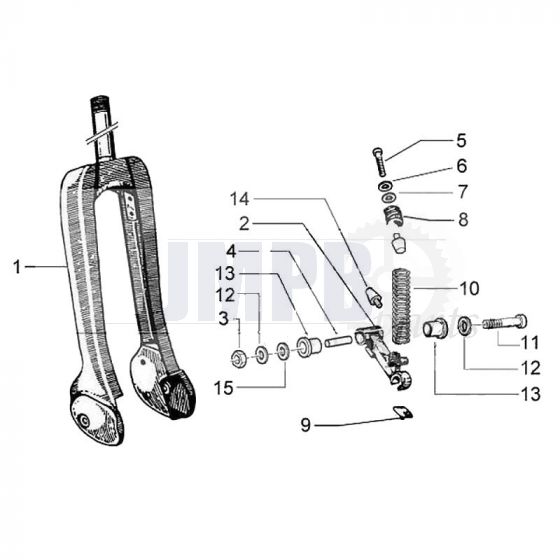 Front fork Vespa Ciao