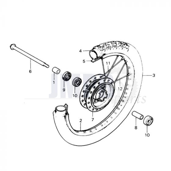 Front wheel Honda MT50