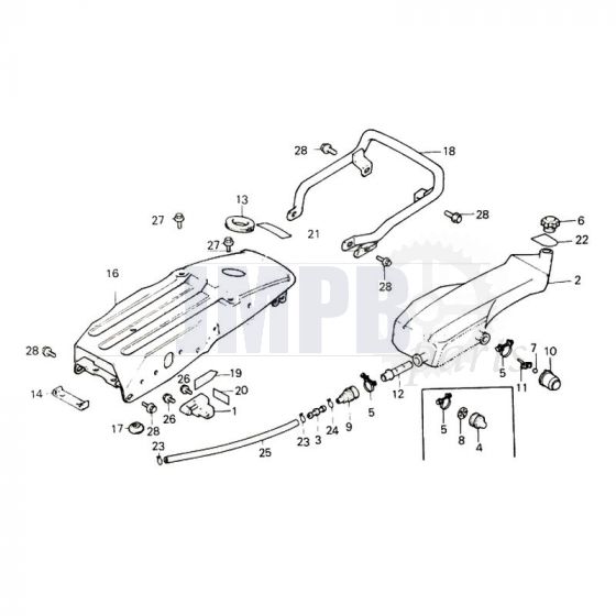 Oil tank Honda MT50