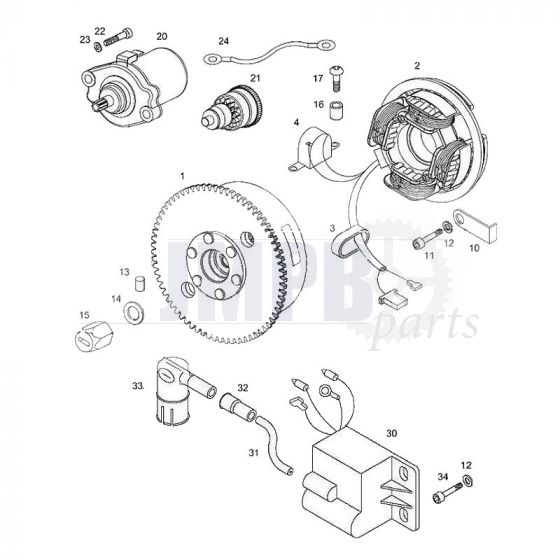 Ignition With Pick-Up /  Start engine Tomos Standard