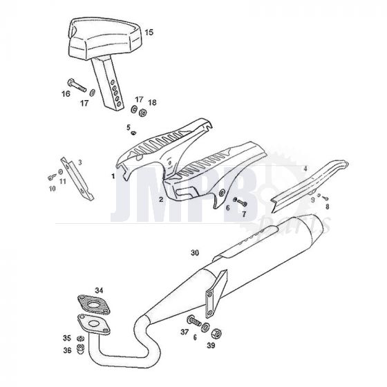 Seat / Side panels / Exhaust Tomos Standard