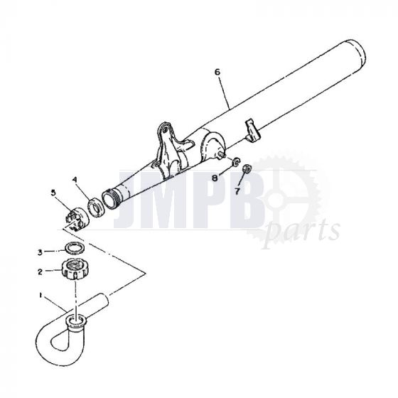 Exhaust Yamaha FS1 2RU