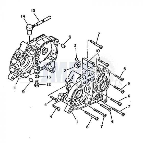 Crankcase Yamaha FS1 2RU