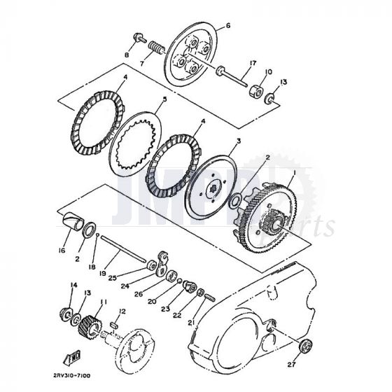 Clutch Yamaha FS1 2RU