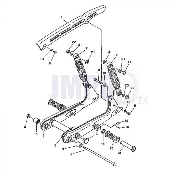 Swingarm Yamaha FS1 2RU