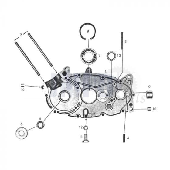 Zundapp 517 Crankcase Right