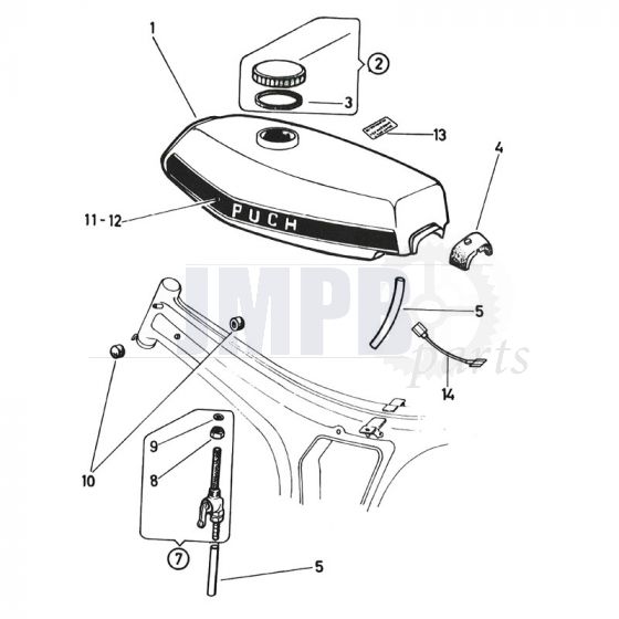 Fuel Tank Puch Monza