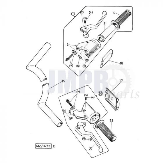 Handlebar / Handles Puch Monza