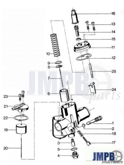 Exploded view bing 17MM Zundapp 1/17/41