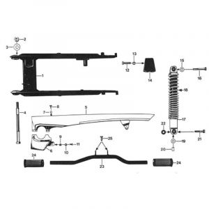 21. Zundapp 529 Swingarm / Open Shock absorbers