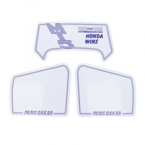 Stickerset Honda MT5 Dakar Honda Wins White/Blue 3-Parts