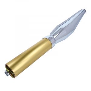 Exhaust Silencer Cross Chrome/Gold 28MM