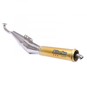 Exhaust Puch Maxi Biturbo Chrome-Gold