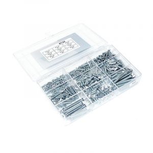 Assortiment set Sunk Screws & Nuts - 480 Pieces