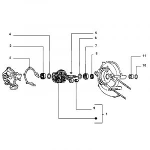 Crankshaft Gilera Citta Pen 10