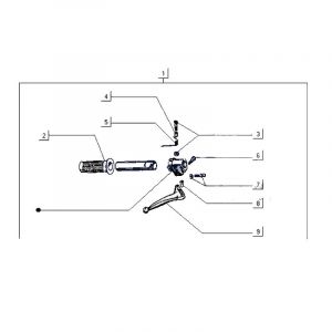 Brake handle Right Gilera Citta