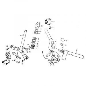 Handlebar / Triple Tree Honda MB50