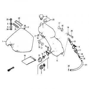 Tank Cover / Oil Tank Honda MB50