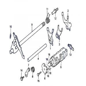 Gear axle Honda MT50