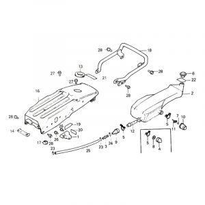 Oil tank Honda MT50