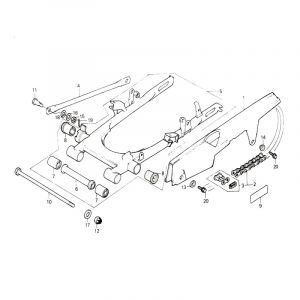 Swingarm Honda MT50