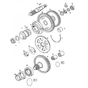 Main axle Tomos Flexer from 2007