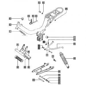 Frame / Swingarm Tomos Flexer until 2006