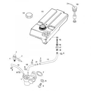 Oil pump / Oil tank Tomos Standard