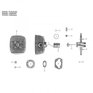 Zundapp 517 Cylinder & Crankshaft