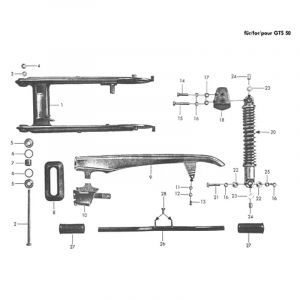 Swingarm Zundapp 517 GTS50