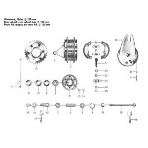 Rear Wheel hub Zundapp 517