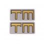 Stickerset Kreidler TM Gold on Silver 25X49MM