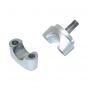 Handlebar holder complete Silver Yamaha FS1