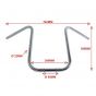 Handlebar Apehanger Chopper Chrome 380MM