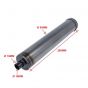 Exhaust Silencer Blank Uni Glass wool damped DIY