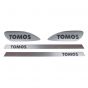 Stickerset Tomos S1 Silver/Black/Brown