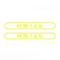 Stickerset Tank Zundapp KS125 Yellow