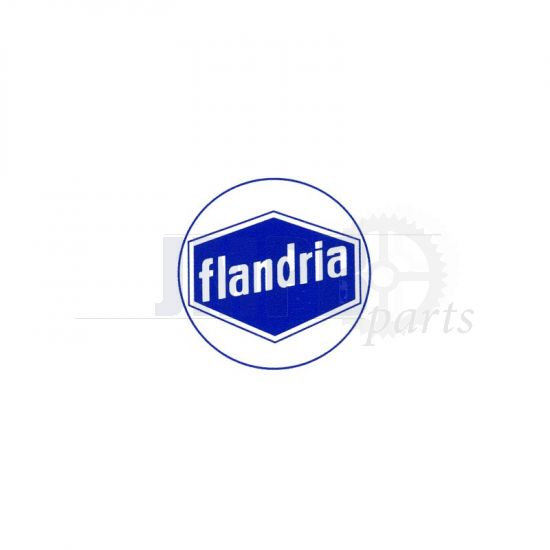 Sticker Flandria Logo Blue/White 41MM